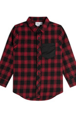 Deux Par Deux Red Plaided Shirt