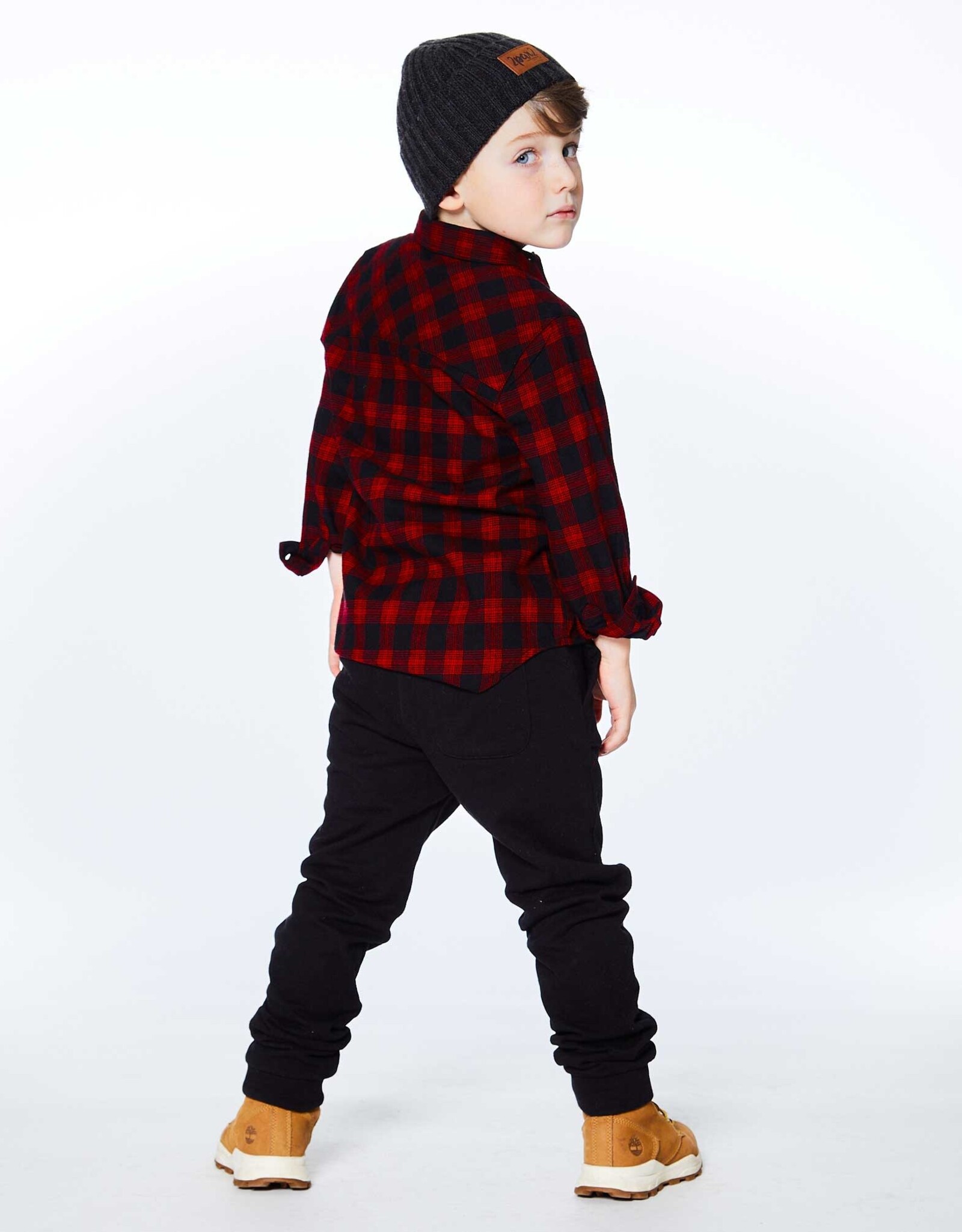 Deux Par Deux Red Plaided Shirt