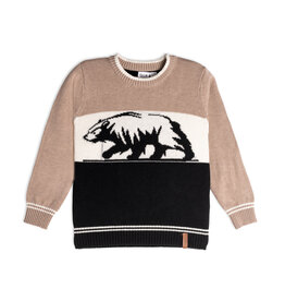 Deux Par Deux Nomad Knit Bear Top