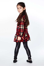 Deux Par Deux Christmas Plaid Tunic/Legging Set