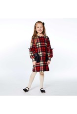 Deux Par Deux Christmas Plaid Dress w/Pocket