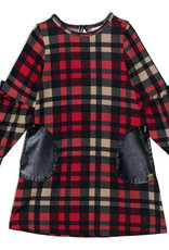 Deux Par Deux Christmas Plaid Dress w/Pocket