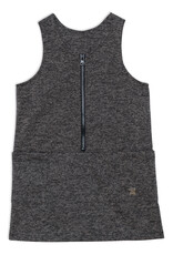 Deux Par Deux Anthracite Jumper w/Pocket & Zipper
