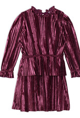 Deux Par Deux Crushed Violet Crinkle Dress