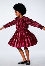 Deux Par Deux Crushed Violet Crinkle Dress