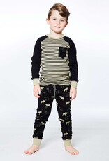 Deux Par Deux Moose 2 Pc Pajama Set