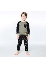 Deux Par Deux Moose 2 Pc Pajama Set