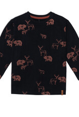 Deux Par Deux Anthracite Woodland Long Sleeve