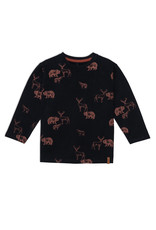 Deux Par Deux Anthracite Woodland Long Sleeve