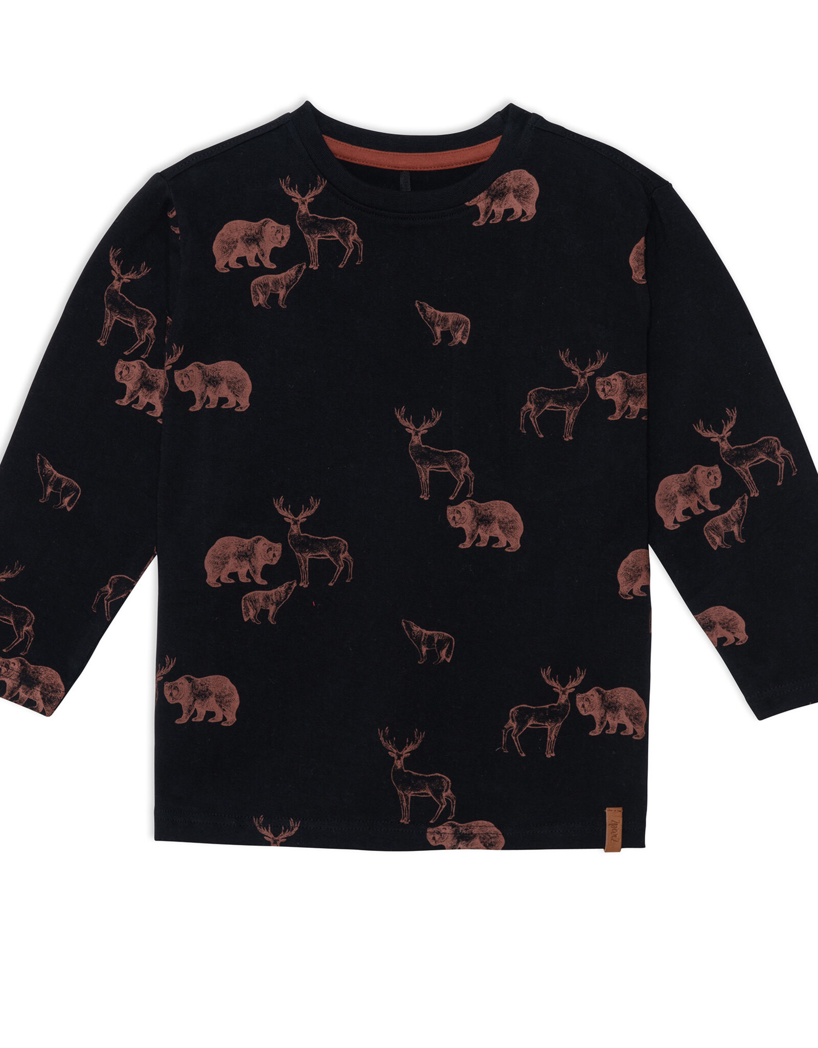 Deux Par Deux Anthracite Woodland Long Sleeve
