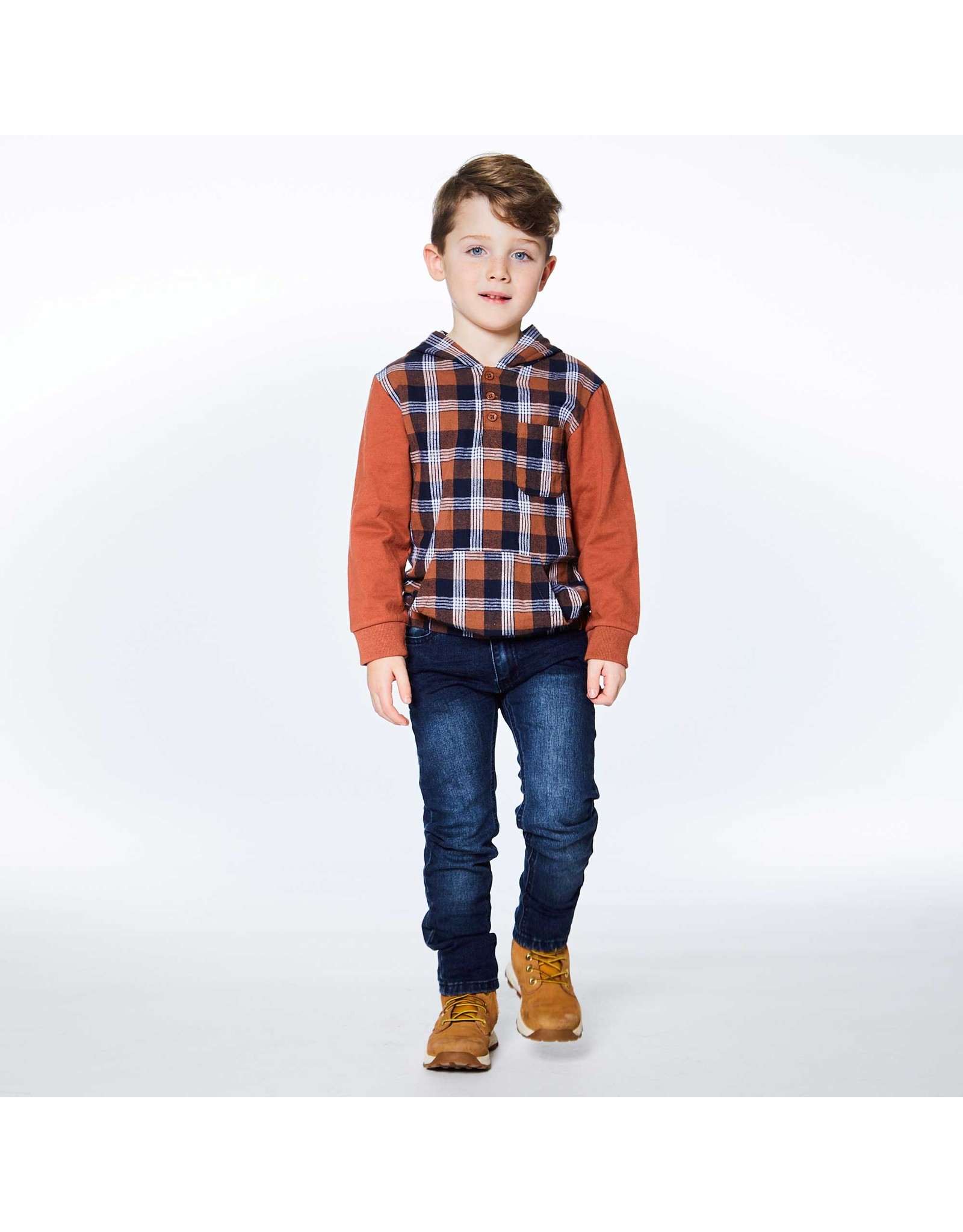 Deux Par Deux Boys Navy Denim Pant