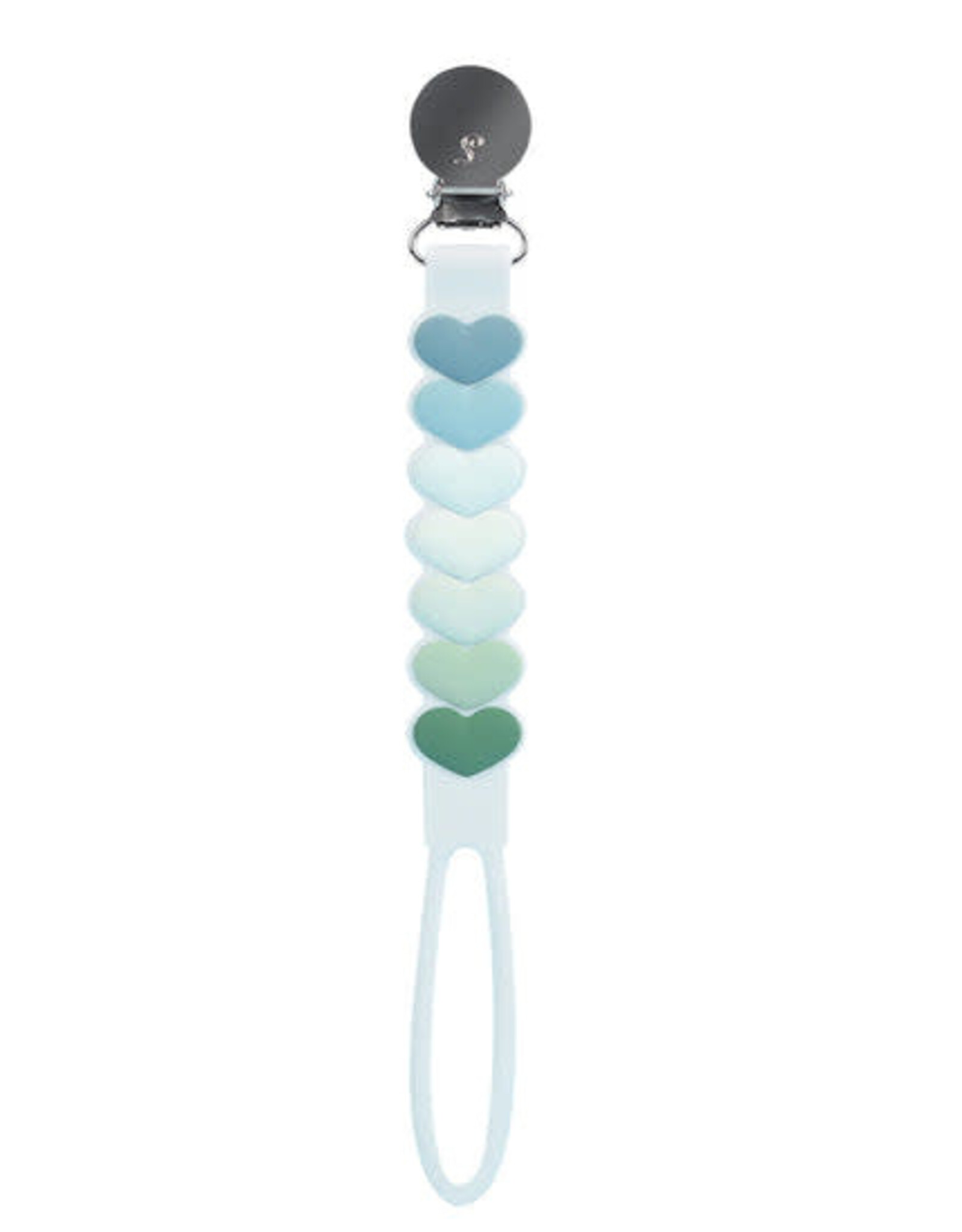 Loulou Lollipop Beadless Pacifier Clip - Sweetheart Blue