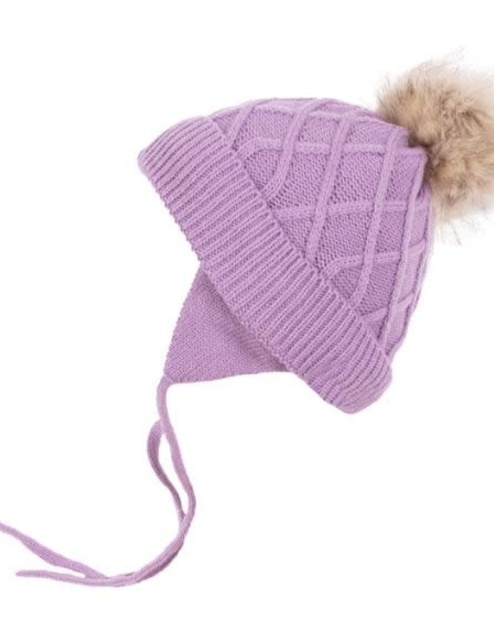 Noruk Lilac Pom Pom Hat