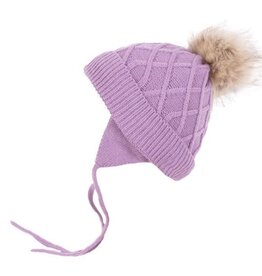 Noruk Lilac Pom Pom Hat