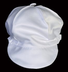 Lito White Satin Cap