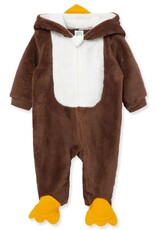 Little Me Turkey Fleece Footed One-Piece