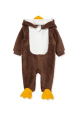 Little Me Turkey Fleece Footed One-Piece