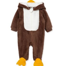 Little Me Turkey Fleece Footed One-Piece