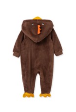 Little Me Turkey Fleece Footed One-Piece