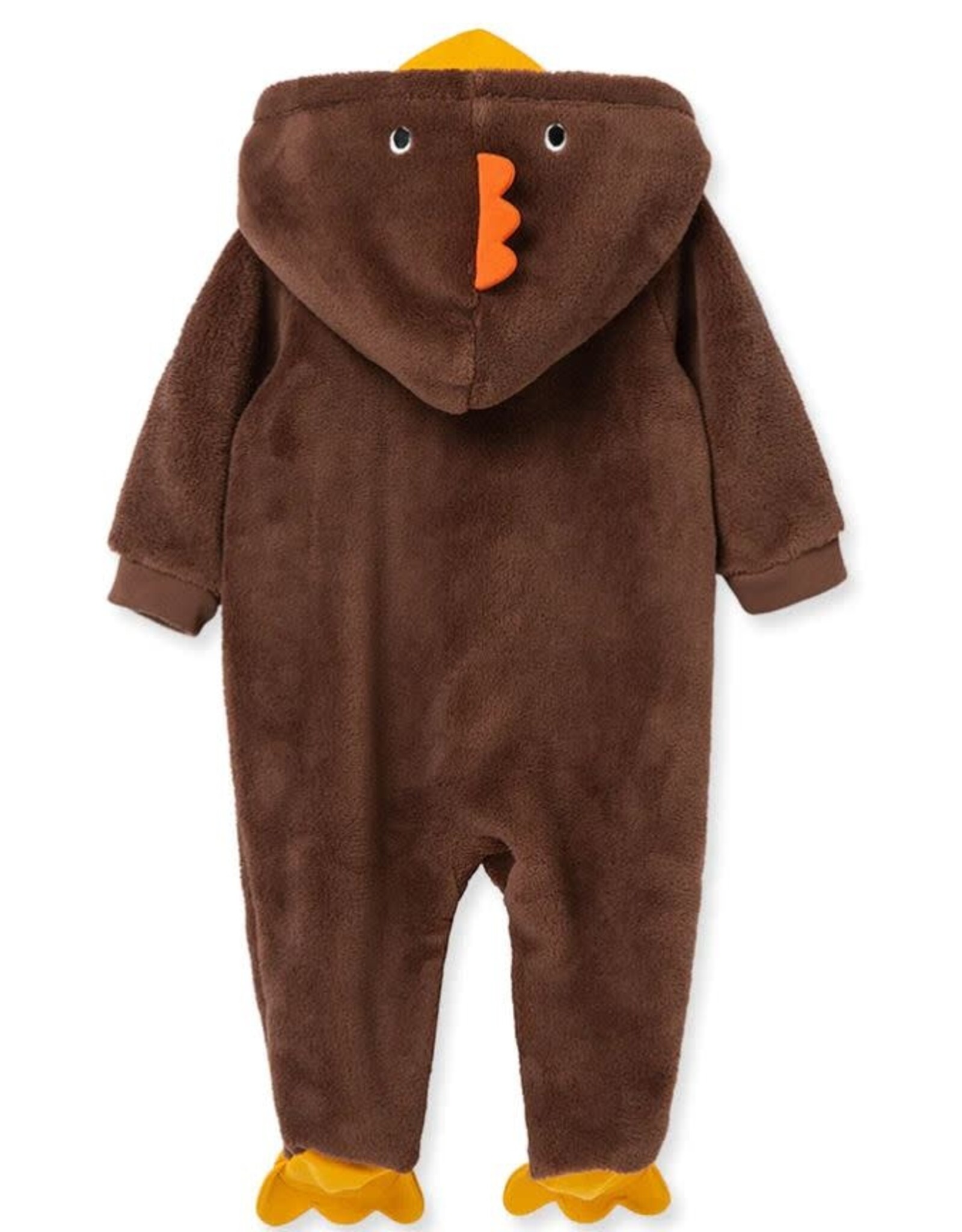 Little Me Turkey Fleece Footed One-Piece