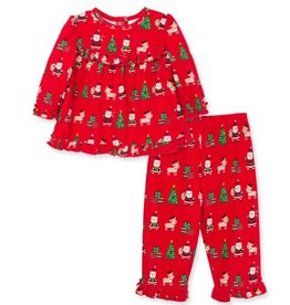 Little Me Girls Christmas Pajama Set