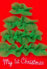 Little Me Christmas Tree Velour Pant Set