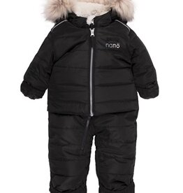 Noruk Black Snowsuit with Faux Fur Hood (9M)