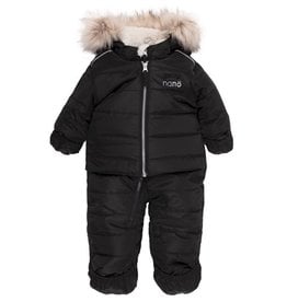 Noruk Black Snowsuit with Faux Fur Hood (9M)