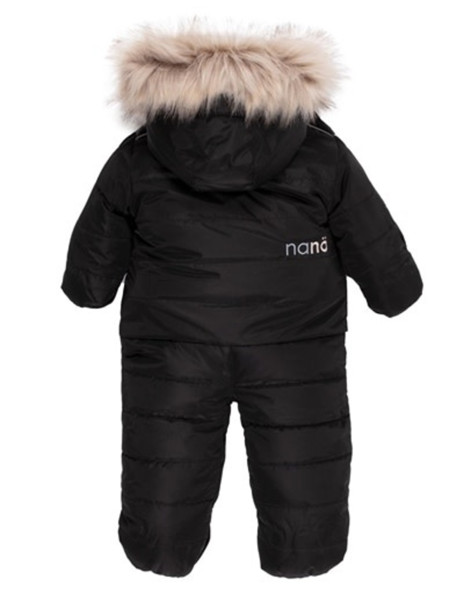 Noruk Black Snowsuit with Faux Fur Hood (9M)