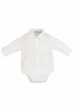 EMC White Button Up Bodysuit