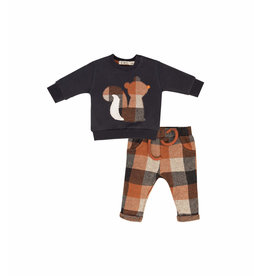 EMC Navy Fleece Squirrel 2 Pc Set