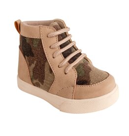 Baby Deer Camo Walk Boots with Laces