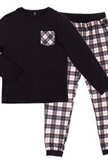 Noruk Black Plaid Mens Holiday Pajama