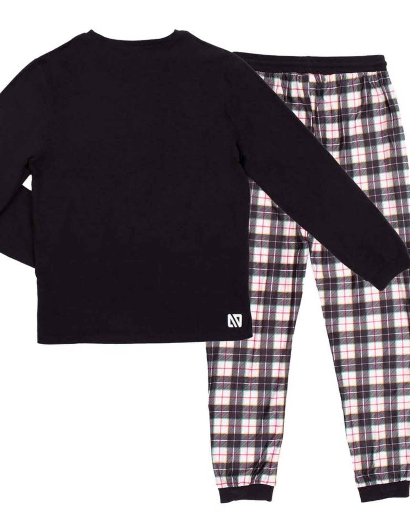 Noruk Black Plaid Mens Holiday Pajama