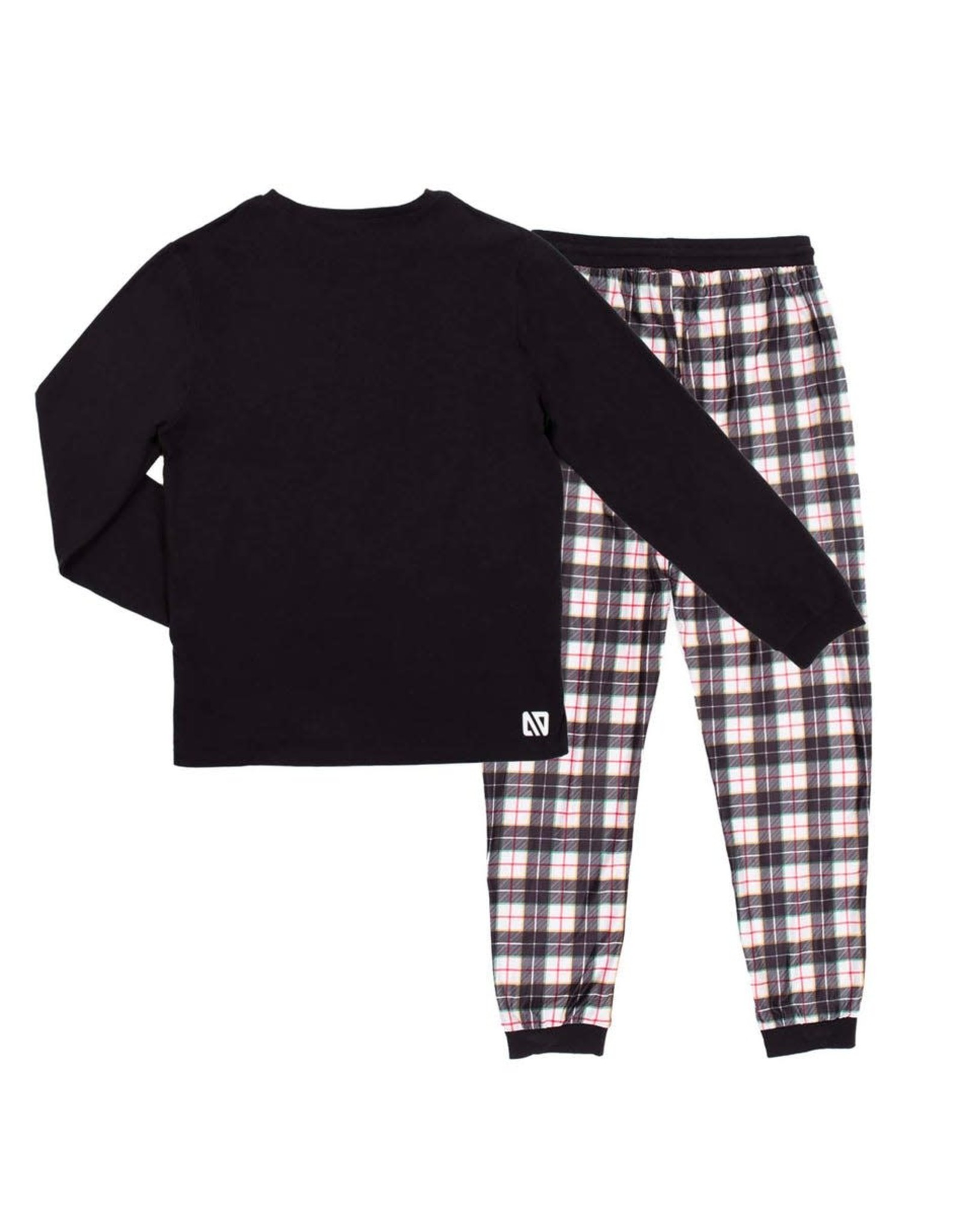 Noruk Black Plaid Mens Holiday Pajama