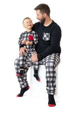 Noruk Black Plaid Mens Holiday Pajama