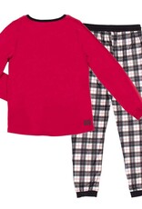 Noruk Red Plaid Womens Holiday Pajama