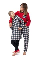 Noruk Red Plaid Womens Holiday Pajama