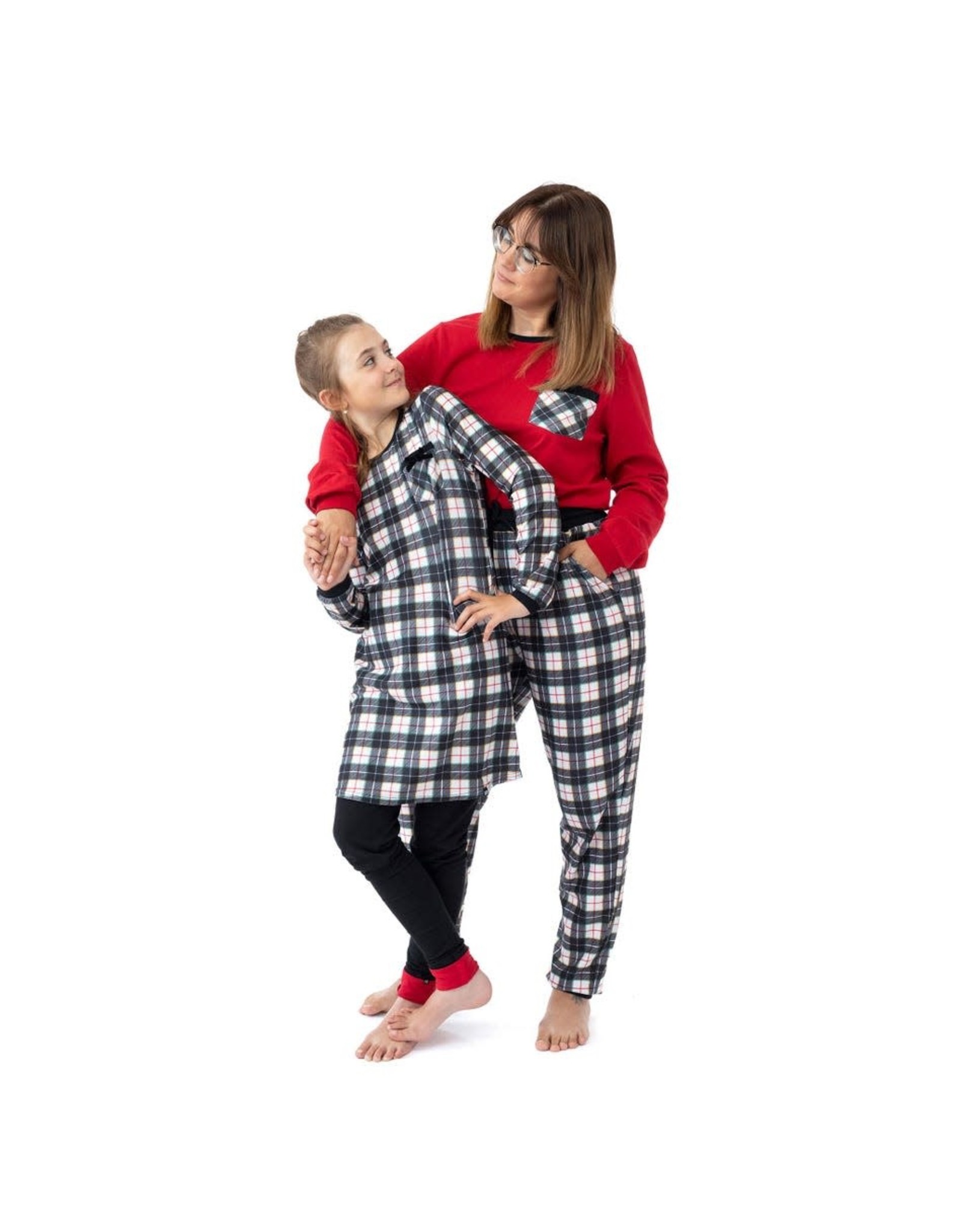 Noruk Red Plaid Womens Holiday Pajama
