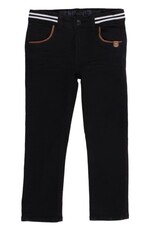 Noruk Black Pant w/Brown Accent (Button Waist)