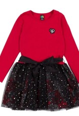 Noruk Holiday Floral Skirted Dress