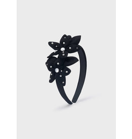 Black Flowers Headband