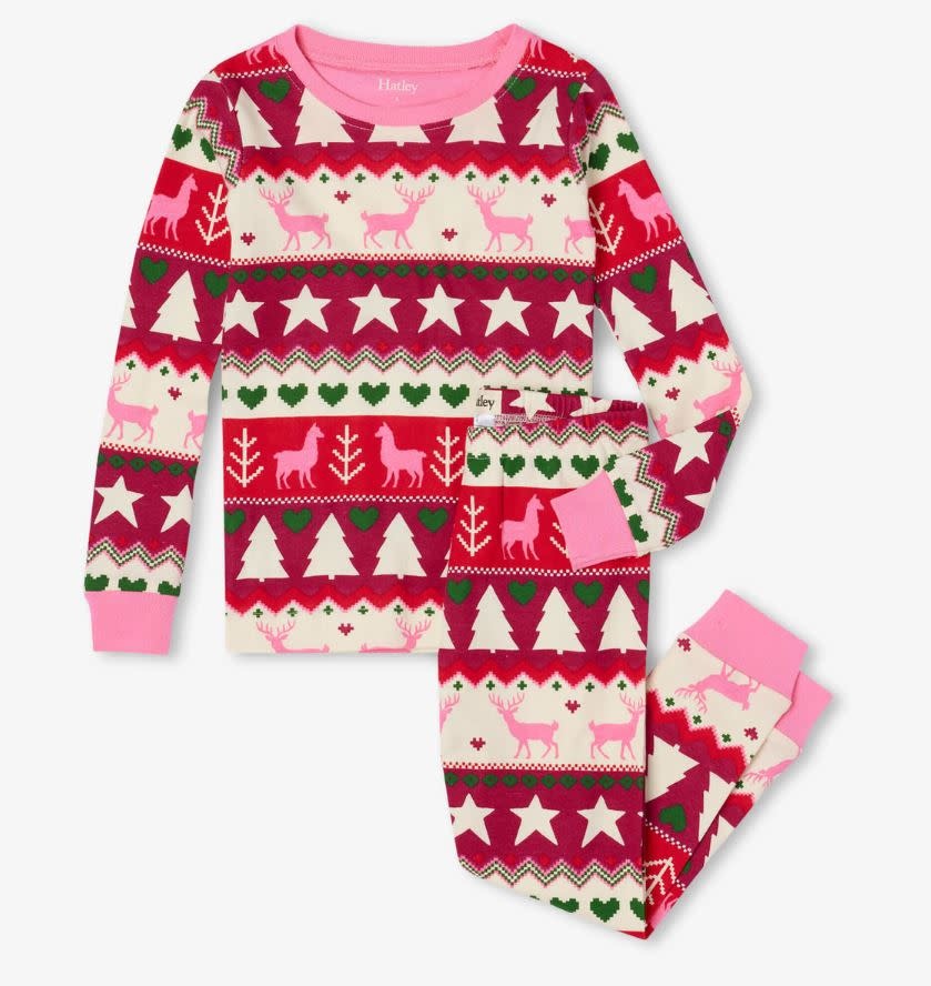 Hatley Pajama Set - Holiday Fair Isle Hatley Pajama Set - Holiday Fair Isle