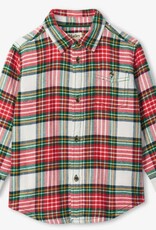 Hatley Festive Plaid Button Down Shirt Hatley Festive Plaid Button Down Shirt