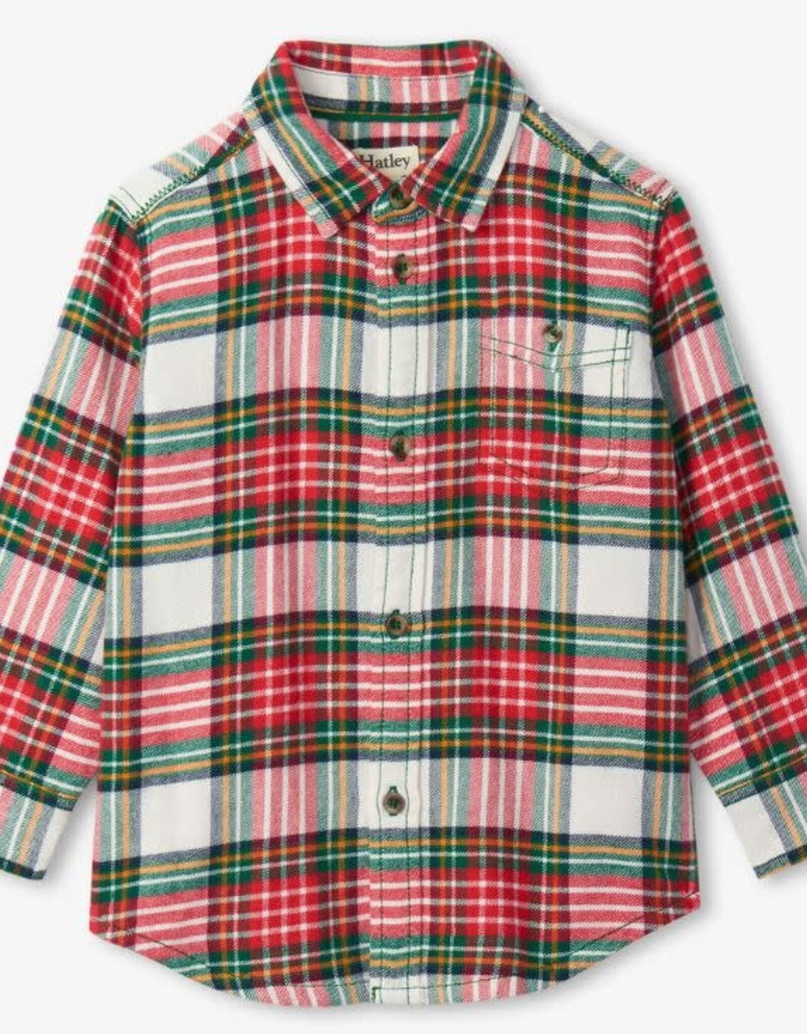 Hatley Festive Plaid Button Down Shirt