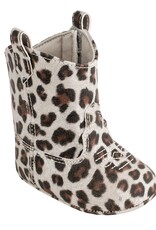 Baby Deer Addison Infant Leopard Print Shimmer Cowboy Boots