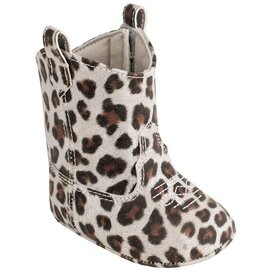 Baby Deer Addison Infant Leopard Print Shimmer Cowboy Boots