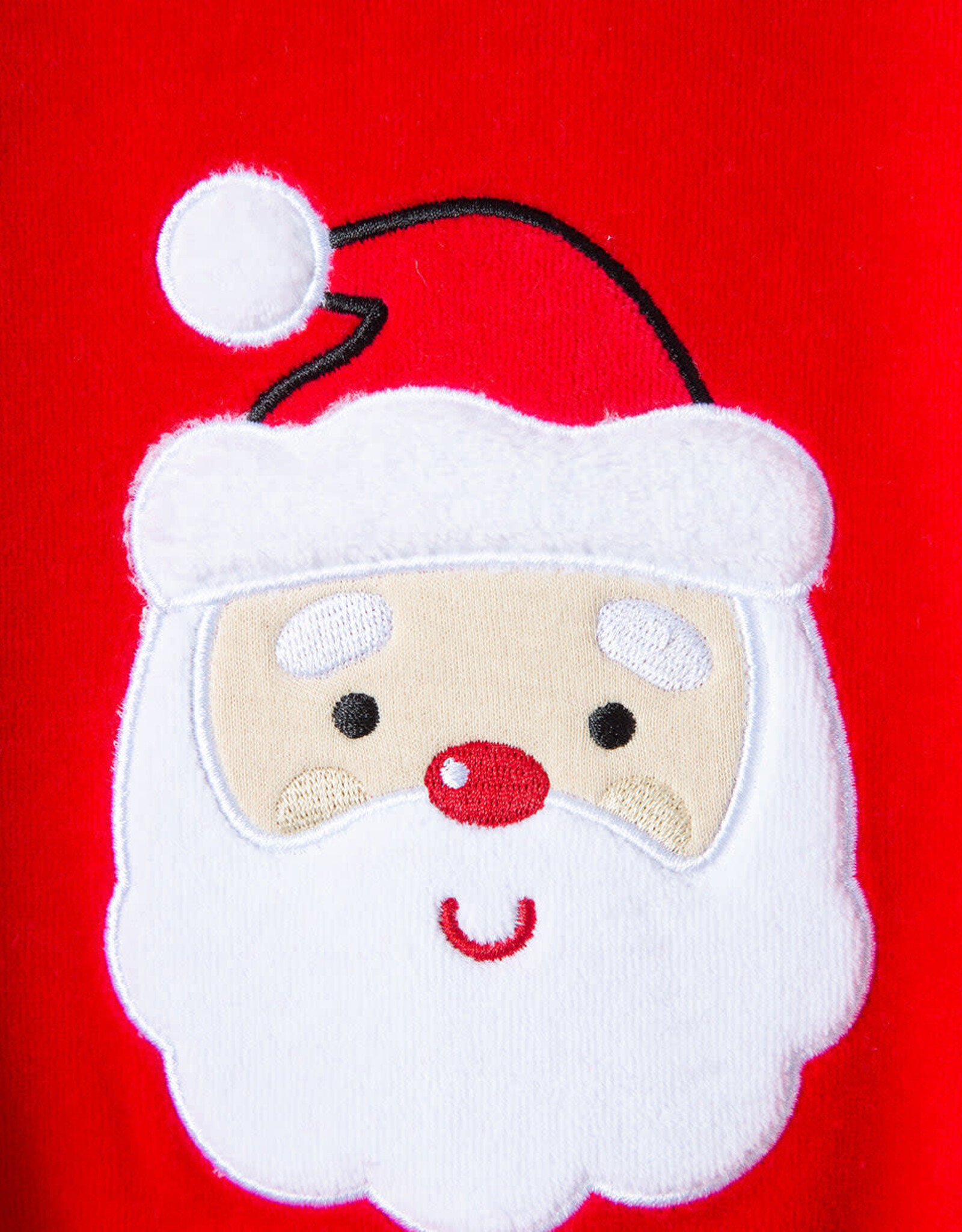 Little Me My First Christmas Striped Footie