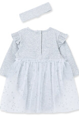 Little Me Grey Sparkle Tutu Bodysuit w/Headband
