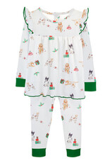 Baby Club Chic Christmas Doggie Set w/Ruffle